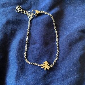 Bracelet pine tree adjustable